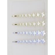 HORQUILLA LARGA ORO / PLATA 8 ESTRELLAS EN DISMINUCION
