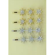 HORQUILLA ORO / PLATA 3 ESTRELLAS PICOS STRASS