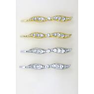 HORQUILLA ORO / PLATA LAZO PICOS CRISTAL