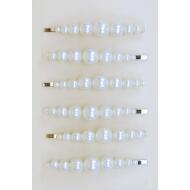 HORQUILLA LARGA ORO / PLATA PERLAS EN DISMINUCION
