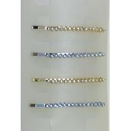 HORQUILLA ORO/PLATA CADENA ENTRELAZADA STRASS