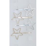 HORQUILLA ORO/PLATA SILUETA ESTRELLA