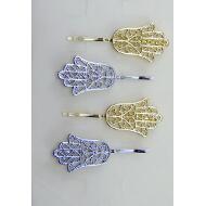 HORQUILLA ORO/PLATA MANO DE FATIMA