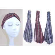 TURBANTE ANUDADO TELA ESTAMPADO TRIBAL
