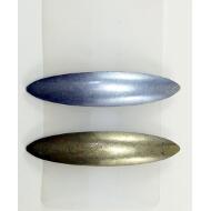 PASADOR OVAL PICOS ORO / PLATA ENVEJECIDA