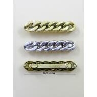 PASADOR METAL ORO VIEJO / PLATA VIEJA CADENA GRUESA