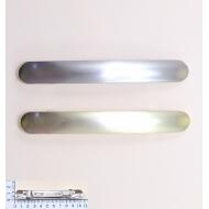PASADOR 10CM OVAL ORO Y PLATA MATIZADO