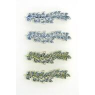 PASADOR ORO VIEJO / PLATA VIEJA RAMA HOJAS HEMATITE