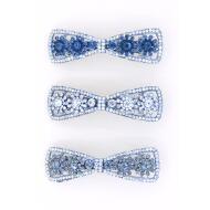 PASADOR LAZO STRASS FLORES STRASS 3 TONOS
