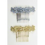 PEINETA ORO / PLATA RAMITAS LABRADAS