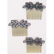 PEINETA ORO VIEJO STRASS 3 TONOS