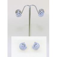 PENDIENTE PRESION PLATA ESPIRAL MICROSTRASS