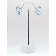PENDIENTE PLATEADO PRESION SOL STRASS CRISTAL