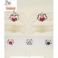 PENDIENTE MARIPOSA HUECA CORAZON STRASS