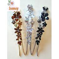 PINZA LARGA 2 PUAS CON FLORES TRANSLUCIDAS