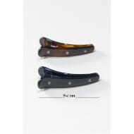 PICO PATO CORTO CAREY / NEGRO 3 STRASS