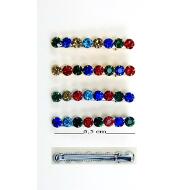 PICO PATO ORO / PLATA FILA STRASS MULTICOLOR