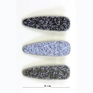 PICO PATO TRIANGULAR STRASS CRISTAL Y HEMATITE