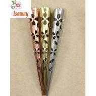 PICO PATO GRANDE 3 TONOS METAL LABRADO FLORES