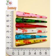 PICO PATO METAL MINI ESTAMPADO FLORES COLORES CLAROS