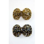 PICO PATO ACETATO LAZO REDONDO ANIMAL PRINT