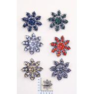 PICO PATO FLOR 8 PICOS STRASS COLORES