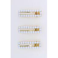 PICO PATO DORADO RECTANGULO PERLAS