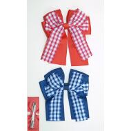 PICO PATO LAZO LARGO GROSGRAIN Y VICHY COLORES MARINEROS