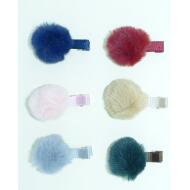 PICO PATO POMPON SINTETICO COLORES OSCUROS