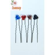 PINCHO MOÑO ROSA METAL