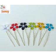 PINCHO MOÑO FLOR ESMALTE COLORES