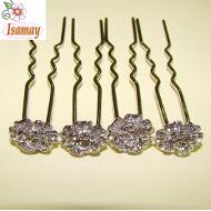 PINCHO PLATA FLOR 2 CAPAS STRASS CRISTAL