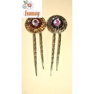 PICHO DOBLE CIRCULO STRASS MENUDO