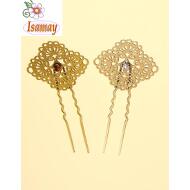 PINCHO MOÑO ROSETON LABRADO BRONCE/PLATA