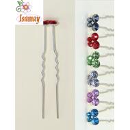PINCHO PLATA PEQUEÑO MARIPOSA STRASS COLORES