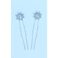 PINCHO MOÑO PLATA FLOR PICOS CRISTAL