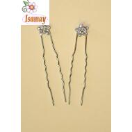 PINCHO MOÑO PLATA ESTRELLA CRISTAL 