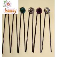 PINCHO MOÑO NEGRO FLOR ROMBO COLORES