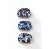 PINZA ACRILICA 4 CM ANIMAL PRINT
