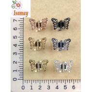 PINZA METAL MARIPOSA PURPURINA COLORES METALIZADOS