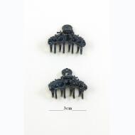 PINZA NEGRA METAL PEQUEÑA FILA HEMATITE EN DISMINUCION
