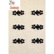 MINIPINZA METAL NEGRA FLOR AZABACHE CENTRO AB