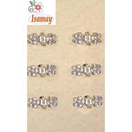 MICROPINZA PLATA FLOR STRASS CRISTAL CENTRO PERLA
