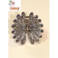 PINZA MARGARITA GRANDE METAL PIEDRAS NEGRAS