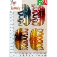 PINZA GRANDE PUAS HUECAS ESTAMPADO COLORES DIFUMINADOS