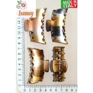 PINZA RECTANGULAR METALIZADO 3 COLORES