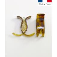 PINZA 2 PUAS FRANCIA ANIMAL PRINT