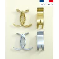 PINZA 2 PUAS FRANCIA METALIZADA