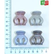 PINZA PULPO MEDIANA PURPURINA METALIZADA ITALIANA