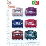 PINZA 3 CUADRADOS HUECOS PEQUEÑA COLORES INVIERNO